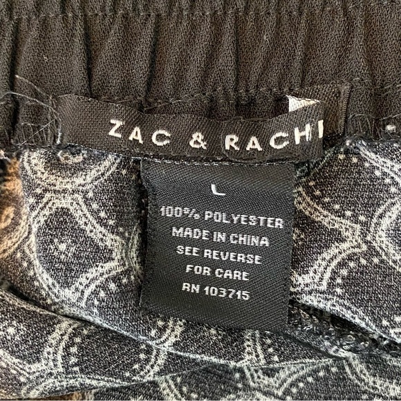 Zac & Rachel Black Patterned Shorts - Picture 7 of 7